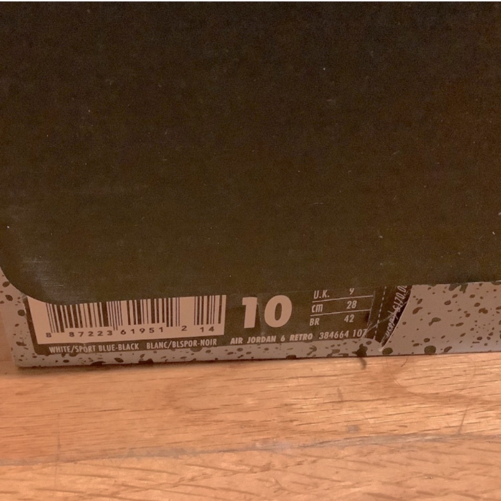 Air Jordan 6 Retro Sport Blue 2014 Men’s Size 10 - Picture 10 of 10